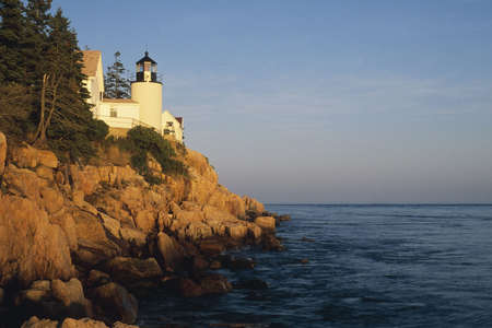 Bass Harbor Head Lighthouse, Acadia National Park  Maineの写真素材