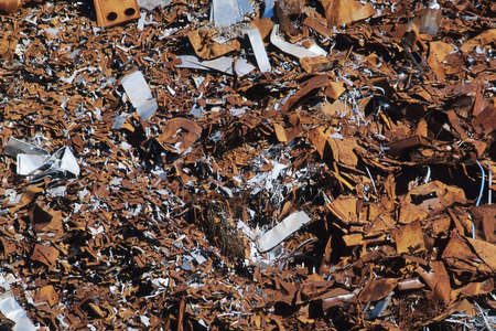 Scrap metal yard in Louisville Kentucky, United Statesの写真素材