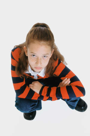 MR#261  Preteen girl posing with alittle attitudeの写真素材