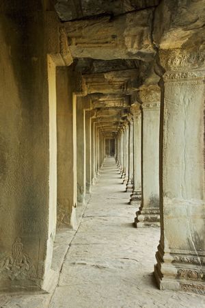 The ancient ruins of Angkor Wat in Cambodia