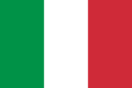 The official flag of the Republic of Italyのイラスト素材