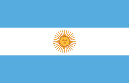 The Illustration of the Argentine Republic flagのイラスト素材