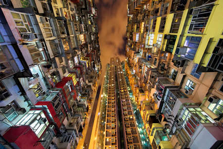Quarry Bay high rise housing on Hong Kong Island in Hong Kong Chinaのeditorial素材