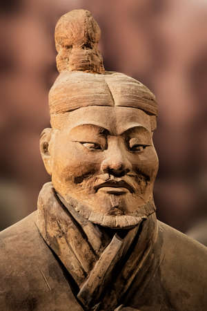 The Terracotta Army exhibit on display at the Shaanxi History Museum. Xian. China