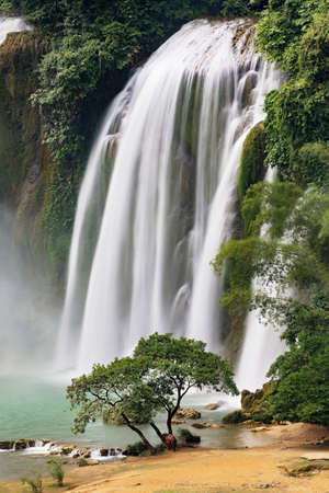 Detian Waterfalls in China, also known as Ban Gioc in Vietnam is the fourth largest transnational...