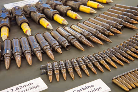Ammunition on display in the War Remnants Museum in Ho Chi Minh City Vietnamのeditorial素材