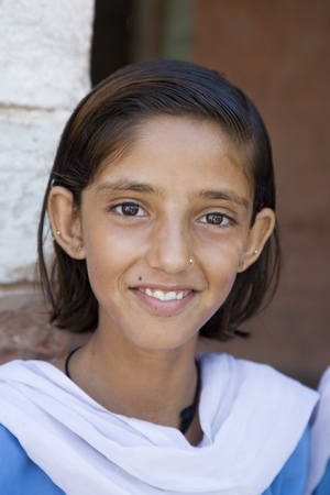 Delhi, India, September 4, 2019 School children in a rural school outside Delhi  Indiaのeditorial素材