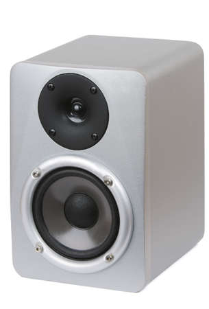Picture of professional studio monitor speaker on white background.の写真素材