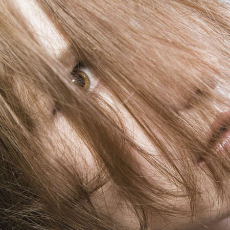 a model portrait in the studio