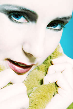 a model portrait in the studioの写真素材