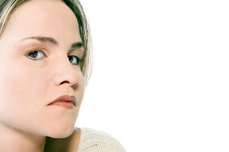 a model portrait in the studioの写真素材