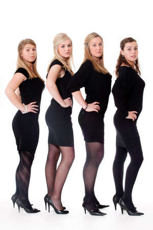 Group of young girlfriends having a happy time togetherの写真素材