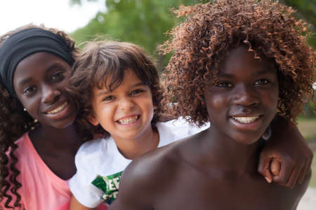 Happy african children having a nice dat at the park
の写真素材