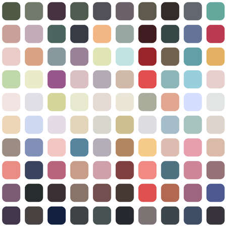 Abstract Colorful Seamless Mosaic Pattern on a White Background.のイラスト素材