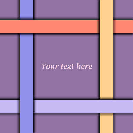 Purple Abstract Background with Colorful Lines and Shadowsのイラスト素材