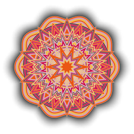 Mandala. Decorative Round Ornament Pattern. Vintage geometric elements.のイラスト素材