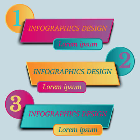 Vector illustration of Infographic Templates for presentation, booklet, websiteのイラスト素材