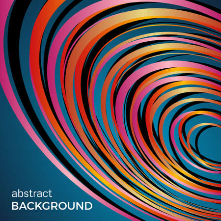 Beautiful light circles on a blue background. Abstract flash light circles. Vector technology background.のイラスト素材