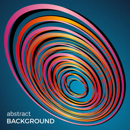 Beautiful light circles on a blue background. Abstract flash light circles. Vector technology background.のイラスト素材