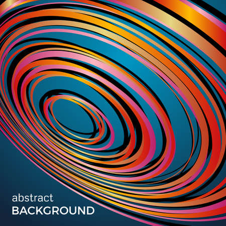 Beautiful light circles on a blue background. Abstract flash light circles. Vector technology background.のイラスト素材