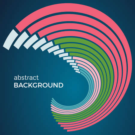 Beautiful light circles on a blue background. Abstract flash light circles. Vector technology background.のイラスト素材