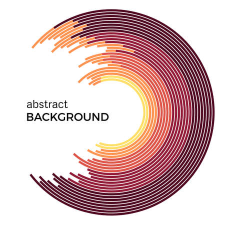 Abstract vector illustration depicting colored circles on a white background. Infographic background with place for your text.のイラスト素材