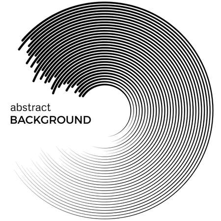 Abstract background with lines. Circles with place for your text on a white background.のイラスト素材