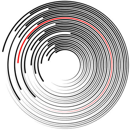 Abstract background with lines. Circles with place for your text on a white background.のイラスト素材