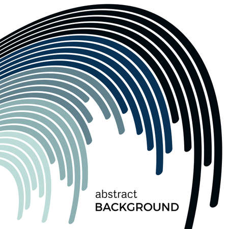 Abstract background with bright rainbow colorful lines. Colored circles with place for your text on a white background.のイラスト素材