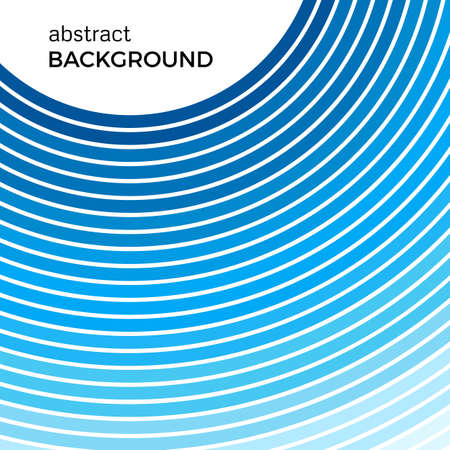Abstract background with bright blue lines. Blue circles with place for your text on a white background.のイラスト素材