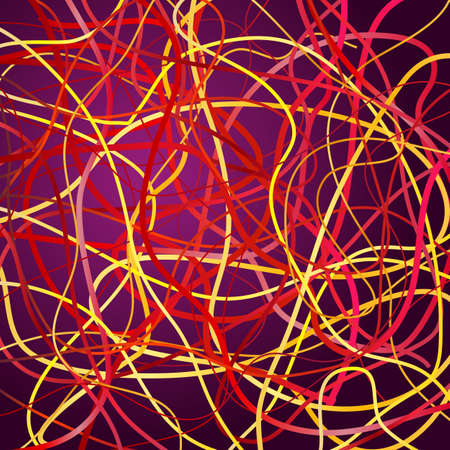 Vector background with moving colorful lines. Bright background of curves lines with a lot of colors.のイラスト素材
