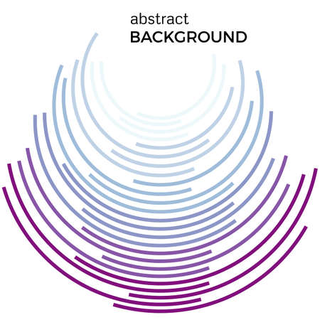Abstract background with blue colorful lines. Colored circles with place for your text on a white background.のイラスト素材
