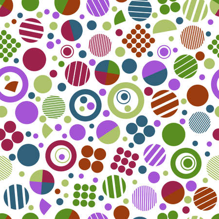 Geometric pattern with circles for tissue and postcards.のイラスト素材