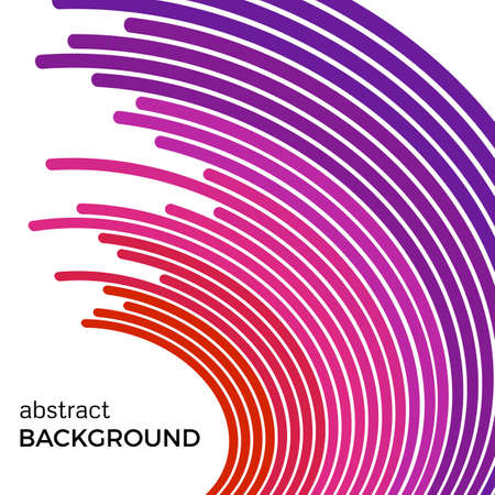 Abstract background with bright red colorful lines. Colored circles with place for your text on a white background.のイラスト素材