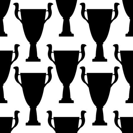 Trophy cup pattern.のイラスト素材