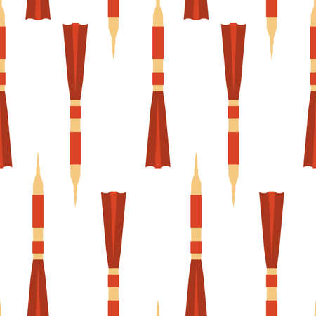 Seamless pattern with space rocket. Vector illustration.のイラスト素材