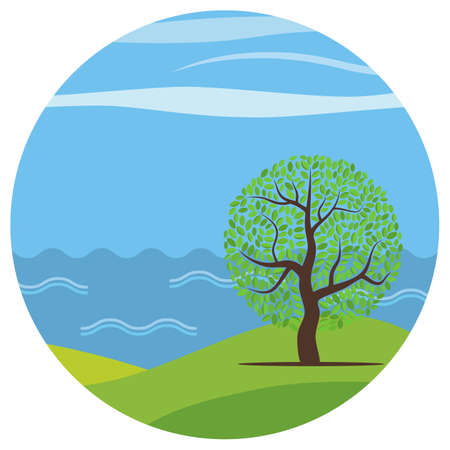 Cartoon landscapeのイラスト素材