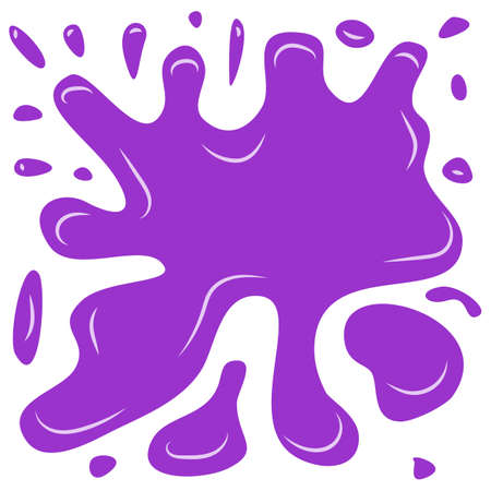 Violet splash on a illustration.のイラスト素材