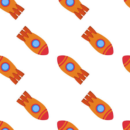 Space rocket pattern.のイラスト素材