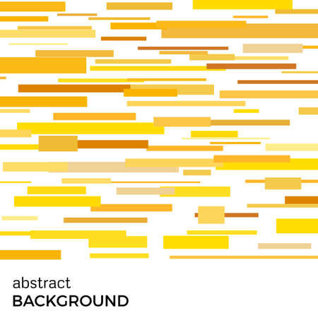 Abstract vector background of yellow rectangles of different sizes. Background of geometric shapes.のイラスト素材