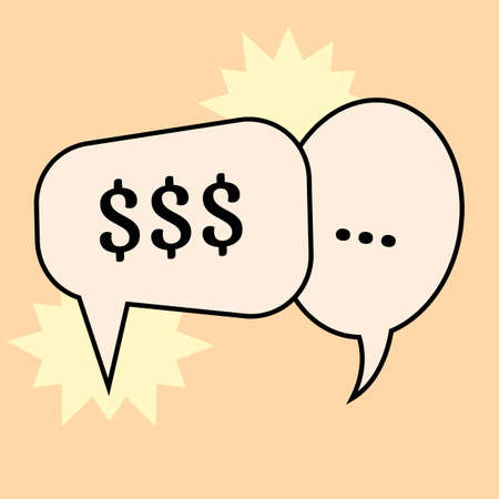 Communication speech bubbles. Vector illustrationのイラスト素材