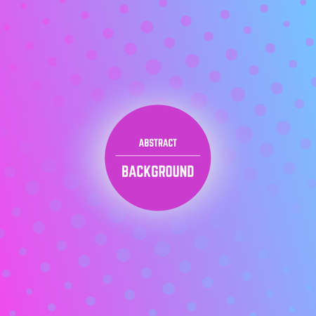Abstract colorful background with dots, halftone effect and circle in center. Vector illustration.のイラスト素材