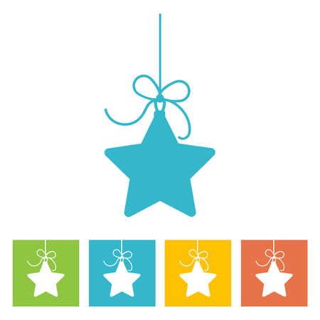 Christmas Ball. New Year icon. Vector illustrationのイラスト素材