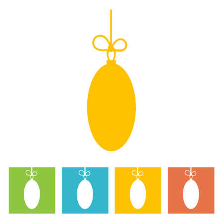 Christmas Ball. New Year icon. Vector illustrationのイラスト素材