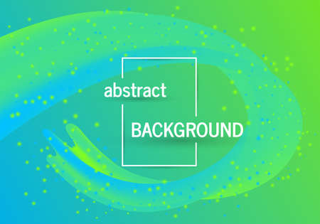 Trendy geometric background with abstract wave liquid shape. Beautiful futuristic dynamic pattern design. Vector illustrationのイラスト素材