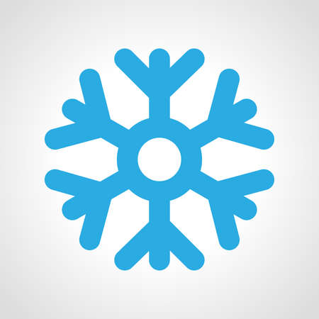 Snowflake weather Icon. Multicolored weather icon on white background. Vector illustration.のイラスト素材