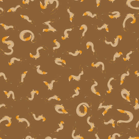 Seamless Pattern with Abstract Elements. Vector illustration.のイラスト素材