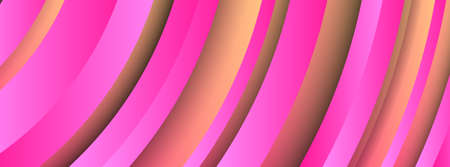 Trendy geometric pink background with abstract circles shapes. Banner design. Futuristic dynamic pattern design. Vector illustrationのイラスト素材