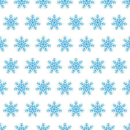 Snowflakes seamless background. Christmas and New Year decoration elements. Vector illustration.のイラスト素材