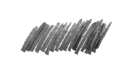 Scribble with a black marker. Doodle style scribble. Black hand drawn design elements on white background. Vector illustrationのイラスト素材